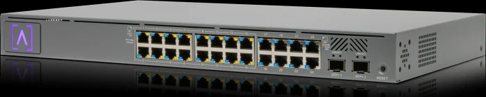 Alta Labs S24-PoE Rackmount Gigabit Managed Switch, 24x RJ-45, 2x SFP+, 240W PoE+