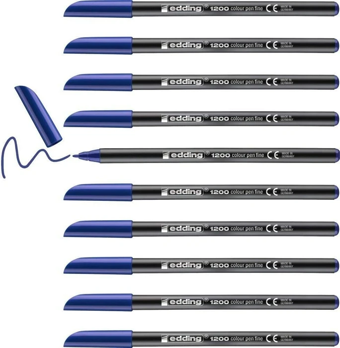 edding 1200 blau, 10er-Pack