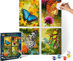 Schipper Arts & Crafts Malen nach Zahlen Schmetterlinge