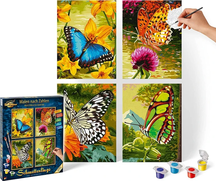 Schipper Arts & Crafts Malen nach Zahlen Schmetterlinge
