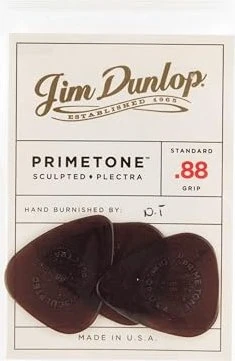Dunlop Primetone Standard Grip Pick, .88mm, 3-Pack