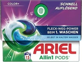 Ariel Color+ Allin1 Pods Waschmittel, 15 Stück