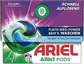 Ariel Color+ Allin1 Pods Waschmittel, 15 Stück