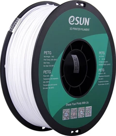 eSUN PETG, solid white, Spule, 1.75mm, 1.00kg