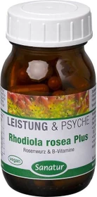Sanatur Rhodiola Rosea Plus B-Vitamine Kapseln, 60 Stück