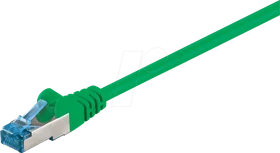 goobay Patchkabel, Cat6a, S/FTP, RJ-45/RJ-45, 20m, grün