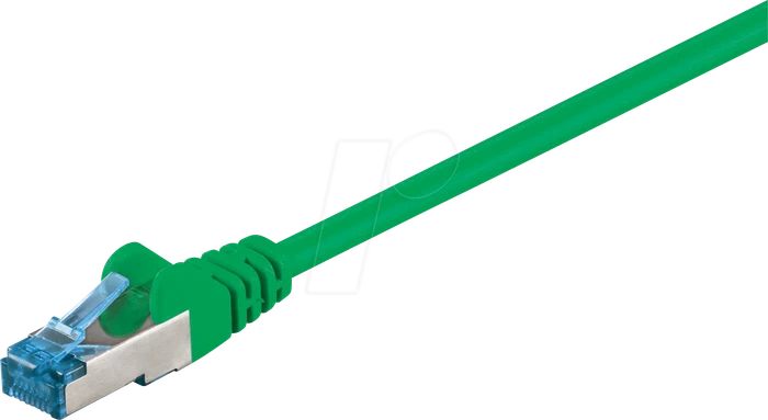 goobay Patchkabel, Cat6a, S/FTP, RJ-45/RJ-45, 20m, grün