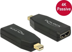 DeLOCK Mini DisplayPort 1.2 [Stecker]/HDMI [Buchse] Adapter, passiv, schwarz (65583)