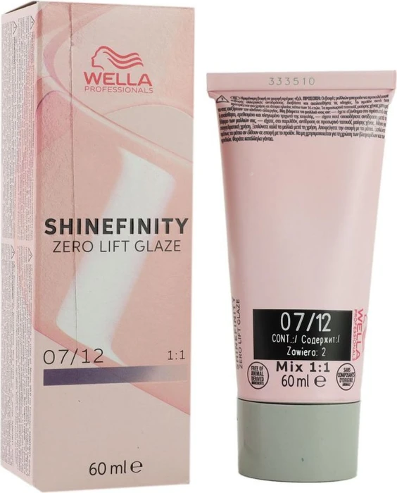 Wella Shinefinity Zero Lift Glaze 07/12 cool mushroom, 60ml
