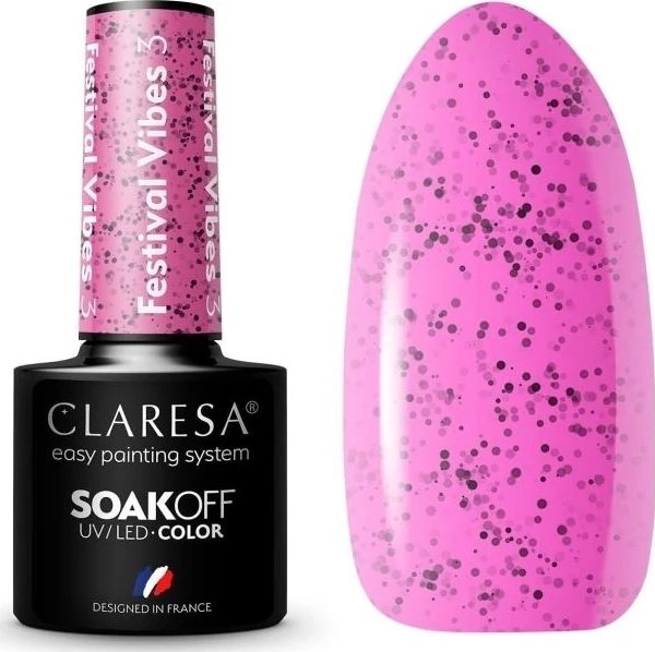 Claresa UV-Nagellack Festival Vibes 3, 5ml