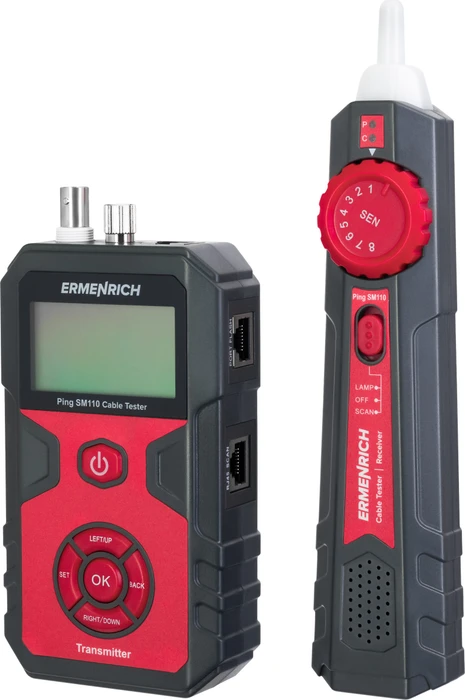 Ermenrich by Levenhuk Ping SM110 Network Cable Tester Kit, Kabel- und Netzwerktester Kit