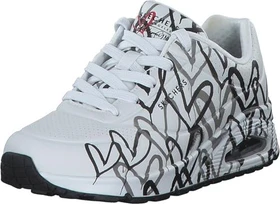 Skechers Uno Lite Spread the Love white/black/grey heart (Damen)