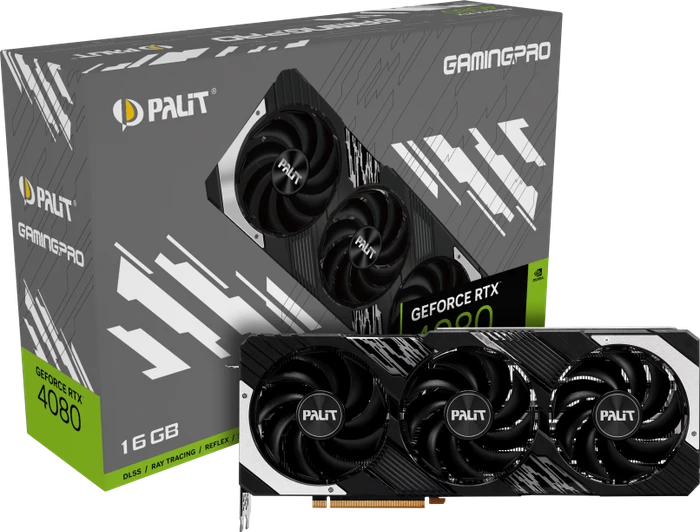 Palit GeForce RTX 4080 GamingPro, 16GB GDDR6X, HDMI, 3x DP