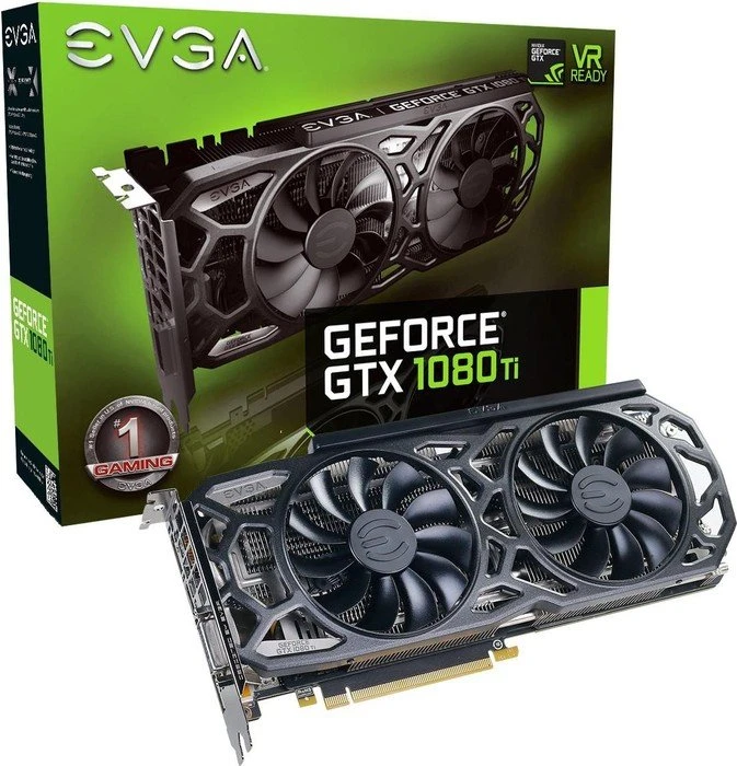 EVGA GeForce GTX 1080 Ti SC Black Edition Gaming, 11GB GDDR5X, DVI, HDMI, 3x DP