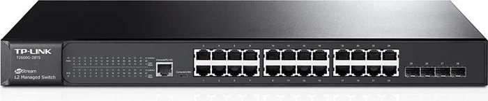 TP-Link T2600G JetStream Rackmount Gigabit Managed Switch, 24x RJ-45, 4x SFP (T2600G-28TS (TL-SG3424))