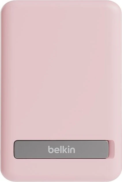 Belkin BoostCharge Magnetic Wireless Power Bank 5K + Stand rosa