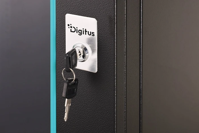 Digitus Dynamic-N Serie 19" Wandgehäuse 16HE, unmontiert, Sicherheitsglastür, IP2X, RAL 9005, 600mm tief