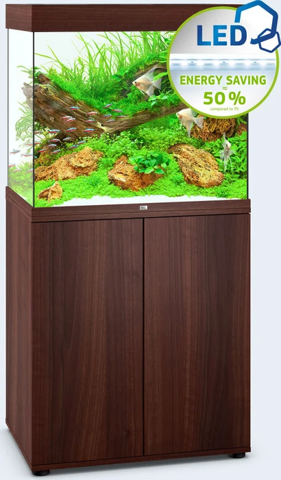 Juwel Lido 200 LED Aquarium-Set mit Unterschrank, dunkles Holz/dunkles Holz, 200l