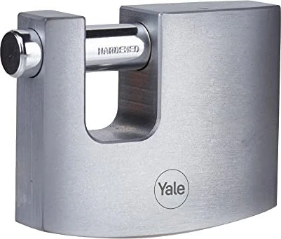 Yale Silver Line Y124B/70 Messing Blockhangschloss, Vorhängeschloss
