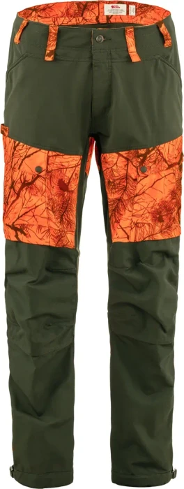 Fjällräven Lappland Hybrid Hose lang orange multi camo/deep forest (Herren)
