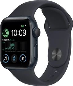 Apple Watch SE (2022) (GPS) 40mm Mitternacht mit Sportarmband Mitternacht