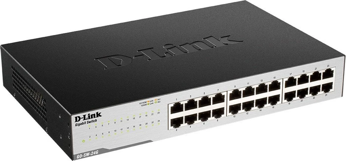 D-Link GO Easy Desktop Gigabit Switch, 24x RJ-45