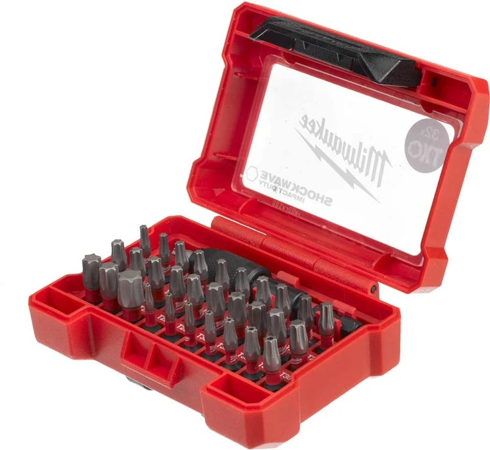 Milwaukee Shockwave Compact TX Bitset inkl. Werkzeugbox, 32-tlg.