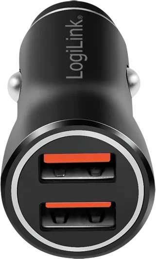 LogiLink USB-Kfz-Netzteil 2x USB-A 10.5 W schwarz
