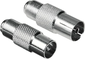 Hama SAT-Adapter-Set F-Kupplung - Koax-Stecker/F-Kupplung - Koax-Kupplung