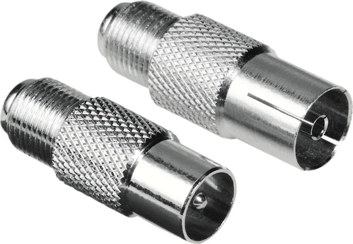 Hama SAT-Adapter-Set F-Kupplung - Koax-Stecker/F-Kupplung - Koax-Kupplung
