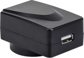 Manhattan USB-Ladegerät und Reiseadapter schwarz