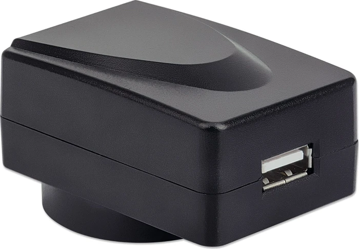 Manhattan USB-Ladegerät und Reiseadapter schwarz