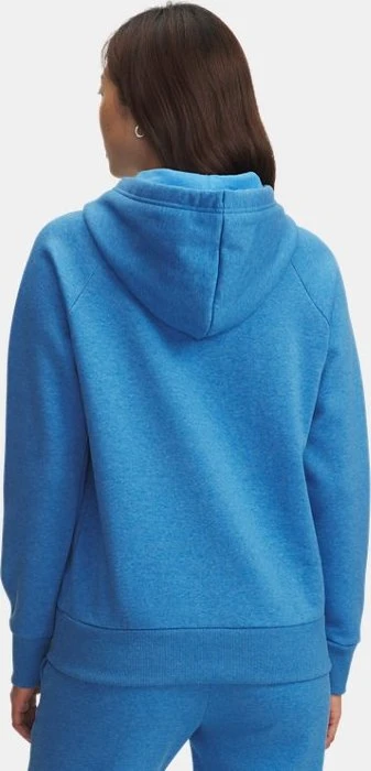 Under Armour Rival+ Fleece Hoodie blue atlantis light heather/blue atlantis (Damen)
