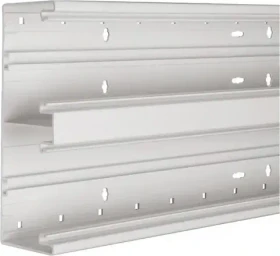 Hager Brüstungskanal-Unterteil PVC frontrastend BR 68x210mm OT 2x80mm in lichtgrau