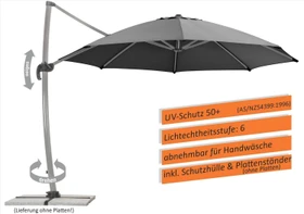 Schneider Rhodos Rondo Sonnenschirm 350cm anthrazit
