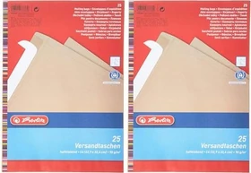 Herlitz Versandtasche C4 90g braun, 25er-Pack