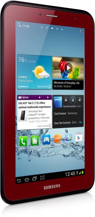 Samsung Galaxy Tab 2 7.0 P3100, rot, 16GB, UMTS