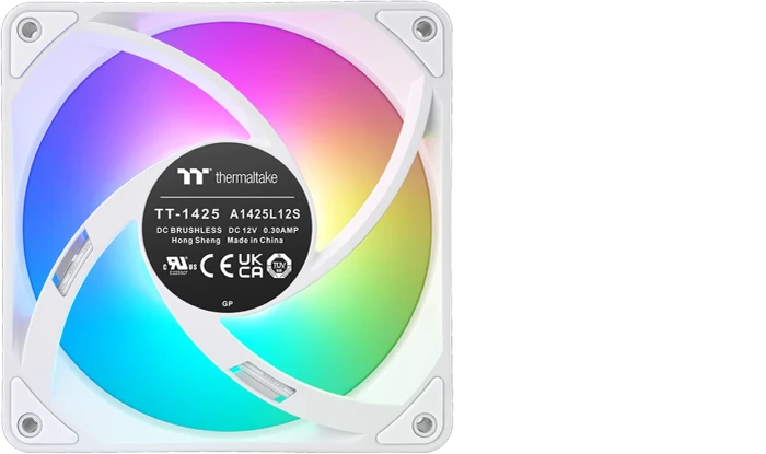 Thermaltake CT140 EX ARGB Sync Reverse Snow White, weiß, 140mm, 3er-Pack