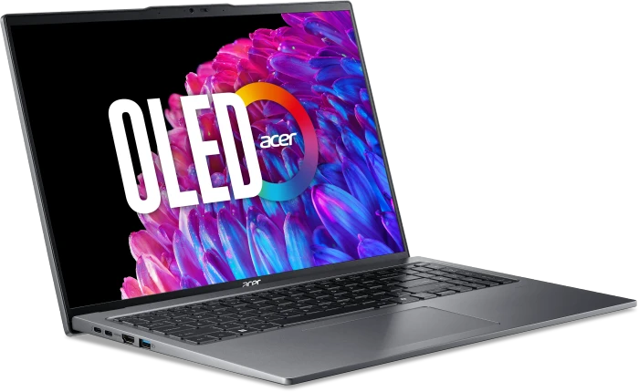 Acer Swift Go 16 OLED SFG16-72-59VS, Steel Gray, Core Ultra 5 125U, 16GB RAM, 1TB SSD, DE