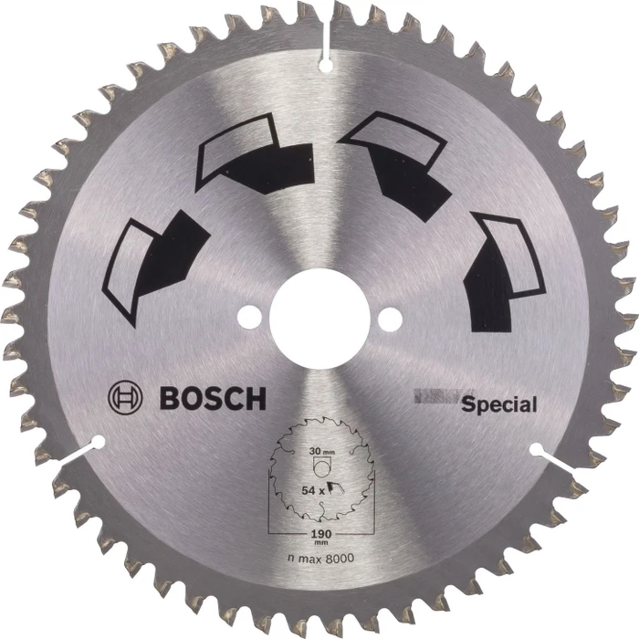 Bosch DIY Special Kreissägeblatt 54Z, 190x2.5x30mm, 1 Stück
