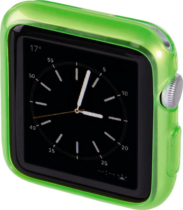 Hama Cover Crystal für Apple Watch 38mm grün/transparent