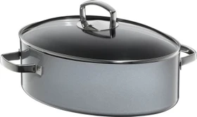 WMF Fusiontec Mineral Bräter mit Glasdeckel 36x25cm 8.1l platinum