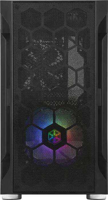 SilverStone Fara H1M, schwarz, Glasfenster