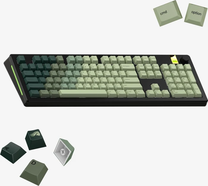 Glorious GPBT Gradient V2 Keycaps, Kunststoff (PBT), Alpine Forest, grün, 135 Tasten, ANSI-US