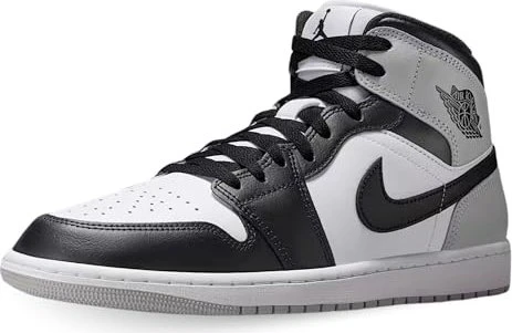 Nike Air Jordan 1 Mid white/light smoke grey/black (Herren)