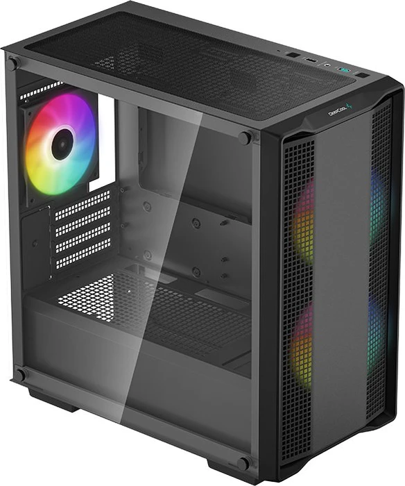 DeepCool CC360 ARGB, schwarz, Glasfenster