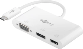 Wentronic Goobay Multiport-Adapter HDMI, DisplayPort, VGA, USB-C 3.0 [Stecker] (52412)