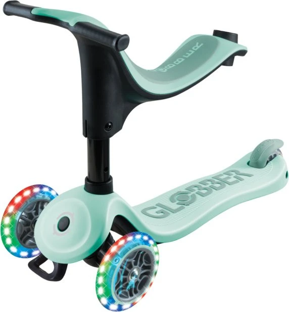 Globber Go Up Sporty Lights 360° Kickboard mint