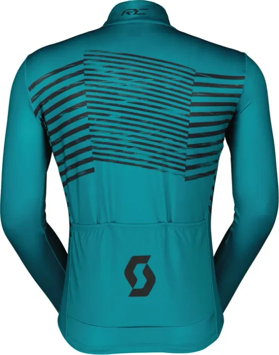 Scott RC Team Warm Graphics Trikot langarm winter green (Herren)