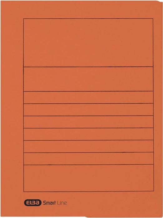 Elba Aktenmappe aus Manilakarton, Dreiflügelmappe, A4, orange
